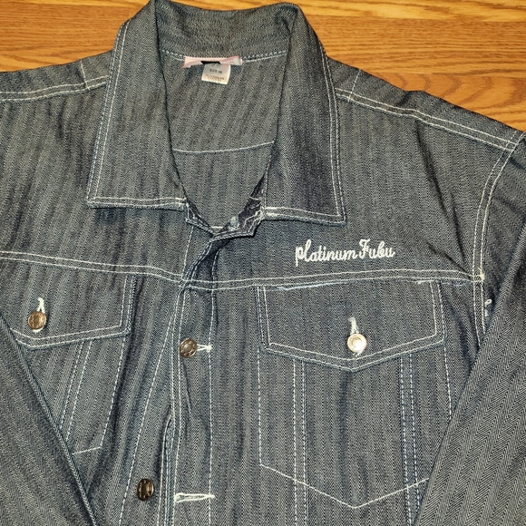 Vintage Platinum Fubu Fat Albert Rudy Denim Jacket XXXL 3XL mens - Picture 8 of 11